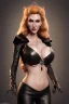 Placeholder: Brandi Love as evil queen in black leather, leather, busty, cleavage, angry, stern look. character design by cory loftis, fenghua zhong, ryohei hase, ismail inceoglu and ruan jia. unreal engine 5, artistic lighting, highly detailed, photorealistic, fantasy