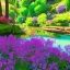 Placeholder: enchanted forest, blue lake,delicate flowers, cascades, full of details, smooth, bright sunshine，soft light atmosphere, light effect，vaporwave colorful, concept art, smooth, extremely sharp detail, finely tuned detail, ultra high definition, 8 k, unreal engine 5, ultra sharp focus