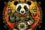 Placeholder: steampunk panda in moutai whiskeychinadesign