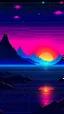 Placeholder: sea of stars retrowave wallpaper