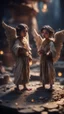 Placeholder: Harut and Marut are a pair of angels now confined in a dark pit well. They are said to tempt humans by teaching them the arts of sorcery, bokeh like f/0.8, tilt-shift lens 8k, high detail, smooth render, down-light, unreal engine, prize winning