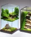 Placeholder: Tiny dioramas incased in a glass cube