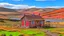 Placeholder: wooden house in the highlands of mongolia