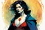 Placeholder: create a wildly imaginative full body portrait of an ethereal, otherworldly , ancient medieval female vampire sorceress with extremely short hair in ragged ornate robes , in the comic book art style of Bill Sienkiewicz, Mike Mignola, and Jean Giraud Moebius, with highly detailed feminine facial features , finely drawn, colored and inked,