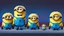 Placeholder: Minions from despicable me in the theme of 8 bit