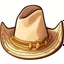 Placeholder: Caricatura de un sombrero vaquero de aleron grande