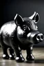 Placeholder: black pig money box