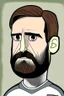 Placeholder: Scott Carson English football player cartoon 2d