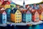 Placeholder: Colored pencil drawing, Very detailed, Drawing of the colorfull houses in the city Bergen in Norway. Colorfull, professional, detailed, pencil strokes, calm composition, zoom out, very detailed and realistic