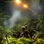 Placeholder: vietnam war. jungle. cd cover. bokeh. lens flare. warm lights. high detailed