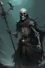 Placeholder: A necromancer with a spear in his chest