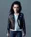 Placeholder: Kristen stewart toddler, full body, leather jacket, dramatic lighting, hyper realistic