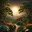 Placeholder: An incredibly peaceful detailed landscape, Henri Rousseau, Haji Widayat, primordial nature, sun, strong texture, extreme detail, intricate, strong colours, bas-relief, high resolution, volumetric light, 8k, 3d, cinematic, rich moody colors, sparkles, decal, octane render, 55mm photography, 8k, sharp focus, volumetric light, ZBrush