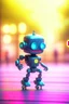 Placeholder: 80s cute chat robot with suit and tie and rollerskates,in skating park, its such a perfect day, motion blur, smoke, 8k, downlight, soft light, depth of field, photorealism, trending on art station, some detail