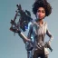 Placeholder: a skin fortnite of flora cherry black girl curly black hair gray eyes