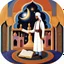 Placeholder: full_body:: Young sheikh with ornate book and swirling mana:: in a Moghul mosque at sunset:: by artist "Leonora Carrington", by artist "Tarsila do Amaral":: Cinematic lighting with shadows emphasizing the character's determination:: eye_level perspective::