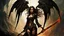 Placeholder: biomechanical women, beautiful, steampunk, dusty brunette, long square, large steampunk black wings, sword, steam, dynamic pose, rain, wind, ashes, flashes of fiery threads, steam engine, caves with rusty pipes on the background, dark world, sketch art, fine lines, grunge, sensual, darkness, dark colors, by Raymond Swanland & Alyssa Monks & Anna Razumovskaya