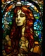 Placeholder: woman. stained glass