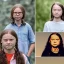 Placeholder:  Greta Thunberg portrait as the musical band the BeeGees