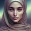 Placeholder: close up portrait of woman in hijab, fine detail, highly intricate, modern surrealism painting, defined cracks and breaks, high-quality, volumetric lighting, 8k, ultrahd, George Grie, Marco Escobedo, Igor Morski,Brian Froud, Howard Lyon, Selina French,