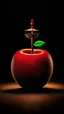 Placeholder: سفينة فوق تفاحة
