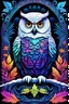 Placeholder: a snow owl, 3D embossed textured ethereal image; midnight hues, extreme colors, snow owl by a river; trippin', psychedelic, groovy, art nouveau; indica, sativa, leaves, gig poster art, macabre, eldritch, bizarre, extreme neon colors, mixed media, velvet, blacklight, uv