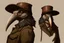 Placeholder: arafed man bird wearing a hat and jacket with a long beak, vintage, from witcher (2021), portrait photoreal, taking tobacco snuff, trending on artstatio, from the game pathologic 2, 2 0 1 4. modern attire, thomas