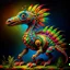 Placeholder: Whimsical Alebrijes creatures, surreal, take elements from different animals, from the artist's imagination, create a magical being. animal-like creatures. roam through their towns, hills, and forests in another dimension. spirits guide, accompany, and protect us. These animal-like creatures a Modifiers: highly detailed fantasy bright studio setting cinematic lighting anthropomorphic dynamic lighting colourful cinematic postprocessing acrylic art pixel art quilling Jean-Baptiste Monge Tim Burton