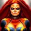 Placeholder: ultra detailed portrait of busty beautiful Jean Grey Xmen , extremely detailed digital painting, extremely detailed face,crystal clear eyes, in the style of robert e howard and pablo oliveira and Ken Kelley and Keith Parkinson ,mystical colors,perfectly centered image, perfect composition, rim light, beautiful lighting,8k, stunning scene, raytracing