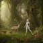 Placeholder: A young elf maiden next to a deer on a nature forest path, 8k resolution, high-quality, fine-detail, iridescent, intricate, digital art, detailed matte, volumetric lighting, beautiful, illustration, 3D octane render, margaret weiss, brian froud, howard lyon, selina french, anna dittmann, annie stokes, lisa parker, greg rutowski,