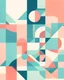 Placeholder: Coloring page: Abstract conceptual journey, minimalist design, flat colors, geometric shapes, 1:1 aspect ratio, pastel color palette, simple yet impactful, isometric composition, soft lighting, vector look, Coloring page