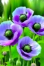 Placeholder: álamos lilas con fondos verdes
