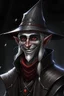 Placeholder: Happy Dark elf wearing simple Christmas leather and hat