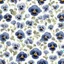 Placeholder: masterpiece: A very very delicate uniform sophisticated pattern of blue pansy flowers scattered on a white background, by Jean-Baptiste Monge, Willem Heijenraths, full body on a white background, high detail, clear quality,