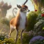 Placeholder: pixar style, volumetric summer garden environment and background, realistic painting of gazelle, looking excited, volumetric lighting, dramatic lighting, detailed digital painting, extreme dense and fine fur, anime, ornate, colour-washed colors, elegant, small minutiae, tiny features, particulars, centered, smooth, sharp focus, renderman gofur render, 8k, uhd, detailed eyes, realistic shaded volumetric lighting, sunlight caustics, backlight, centered camera view