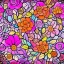 Placeholder: Flower texture, fantasy art style, hand painted, 2 d texture