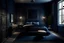 Placeholder: dark blue bedroom ideas