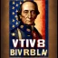 Placeholder: The text "Bolivar appreciates its veterans" with some blue stars and an American flag and a silhouette of a soldier. None of the components of the image should look plastic.