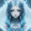 Placeholder: icy blue, anime, fairy queen,tears, majestic, ominous, ice, wildflower, intricate, masterpiece, expert, insanely detailed, 4k resolution, retroanime style, cute big circular reflective eyes, cinematic smooth, intricate detail , soft smooth lighting, soft pastel colors, painted Rena