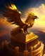 Placeholder: Goldin Phoenix at the top of the castle