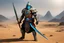 Placeholder: a Kazon aggressive warrior with his traditional equipment