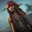 Placeholder: captain jack sparrow, extreme details, real, drinking , enjoying, sober, digital art, extreme colors --ar3:2--v4--q2