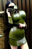 Placeholder: Steam-punk style random-mask. Large fencing mask covers cheeks. Brainless girls. Reflective surface on face, full coverage, reflective. Camera lenses as eyes. Head full of integrated old-fashioned phones. Army green surfaces body, latex. Perfect body, thick thighs and calves. Asa Akira. SElfie with old camera. Wide hip, skirt bleats nicely. Partly symmetrical. Straitjacket. Steam-plunge-air-bottles-chin. Euclidean 3D-tiling walls. surrealistic atmosphere