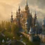 Placeholder: The palace of magic king, huge structure, panoramic view, zoomed out view of the exterior, mysterious, soft lighting, unreal engine 5 volumetric lighting, intricate details, realistic style, 8k resolution