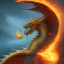 Placeholder: Fire dragon flying