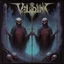 Placeholder: avant-garde heavy metal album cover with text "VALDRIN" in death_metal font, blacklight UV reactive light, fantastical gothic aesthetic, frightening, Two Carrion Talismans festered in a septic void, moody, profound, high resolution, maximalism, by Zdzislaw Beksinski and Jack Ohman and Colin McCahon