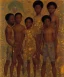 Placeholder: royal African American young brothers of four by Gustav Klimt