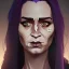 Placeholder: Portrait of a 30 year old witch like Emily Blunt