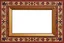Placeholder: empty photo frame persian art no background