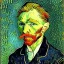 Placeholder: Portrait of a fish by Van Gogh